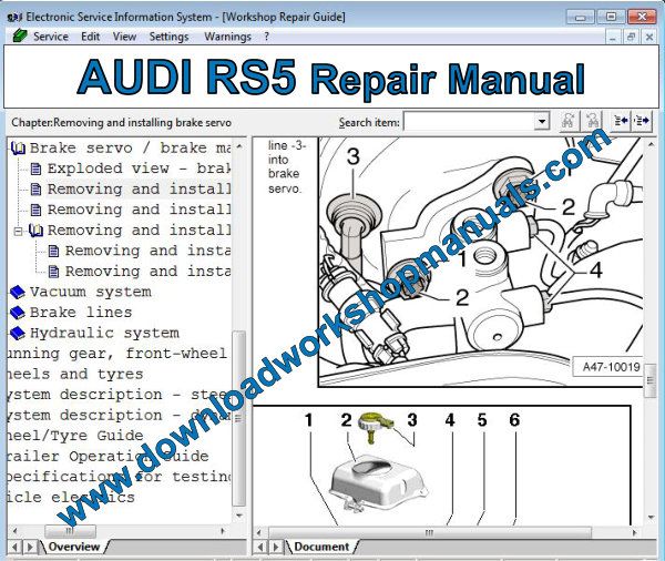 AUDI RS5 Repair Manual